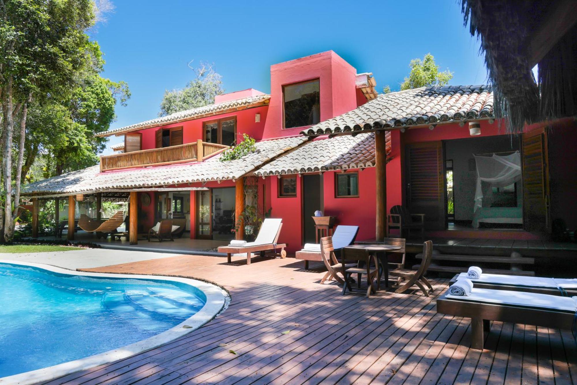 Casa Rosa Coqueiros Villa Porto Seguro Exterior photo